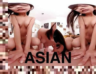 Asian Threesome VR 180 POV
