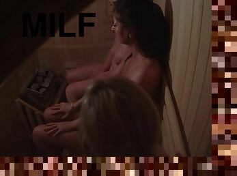 Sauna meeting milfs