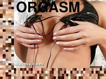 masturbation, orgasme, pisser, babes, ados, jouet, rasé