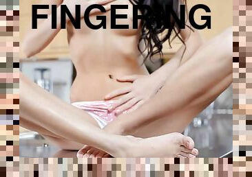 gigantisk, masturbation, brudar, tonåring, fingerknull, dildo