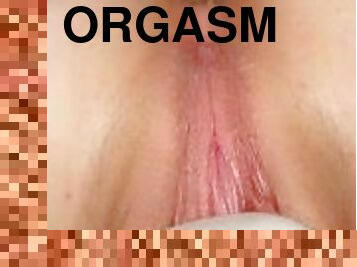 Hitachi Wand Vibrator Clit Orgasm Winking Asshole