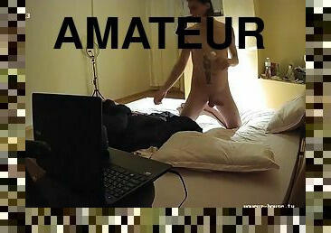 amateur, cam, voyeur, chevauchement, caché