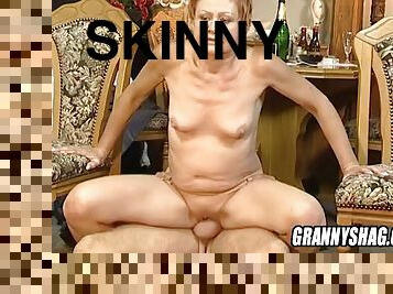Skinny granny needs a very big cock!!!