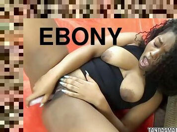 Layla finesse is making his ebony twat cum