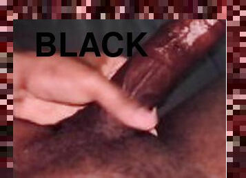 Big Black Cock Jack His Dick Til He Cums Hard
