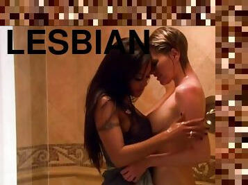banhos, lésbicas, celebridade, chuveiro
