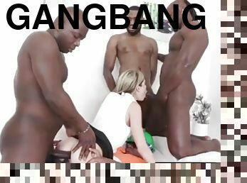 Design is ruined by dp fucking in gangbang