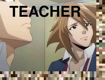 enseignant, anal, japonais, ejaculation-interne, double, hentai, coquine, pénétrante