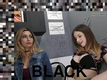 Stella cox and jade jantzen share bbc at gloryhole