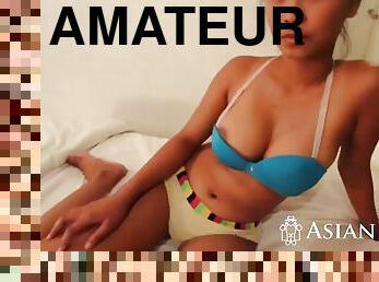 asiatique, gros-nichons, énorme, chatte-pussy, amateur, babes, méchant, rasé, humide, brunette