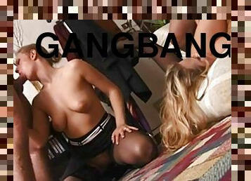 anal, gangbang, double, italien, pénétrante