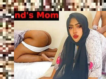 I fucked my friend's mom while she was exercising (Sexy Beautiful Big Ass Muslim MILF) Saudi Arabian