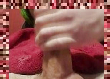 Jerking my big cock