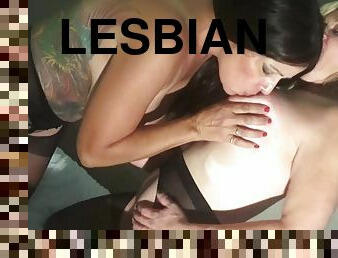 Tit Slapping and Nipple Fucking Lesbians