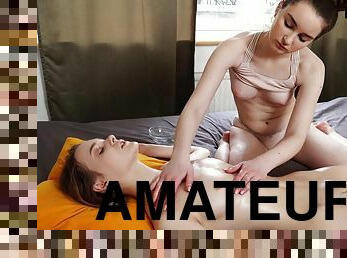 Amateur lesbian harlots massage porn