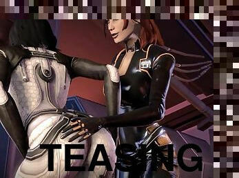 Mass effect mock futanari anal 3d animated