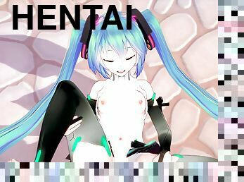 Cyber Miku takes it in every hole : 3D Hentai Parody