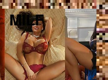 Lisa Ann threesome in lingerie