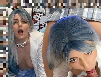 GIRLFRIEND COSPLAYER KITTEN STUDENT let’s you play with her
