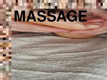 dilettant, selbst-gefertigt, massage, franzose, füße, blondine, fetisch
