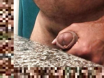 papa, poilue, énorme, masturbation, orgasme, amateur, ejaculation-sur-le-corps, énorme-bite, gay, solo