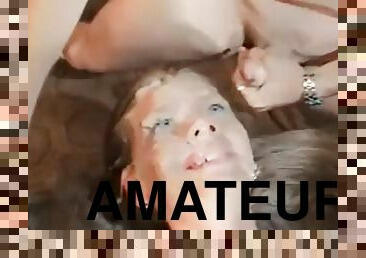 amatööri, teini, bukkake