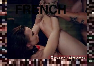 Extreme french gangbang best friends Aidra Fox and