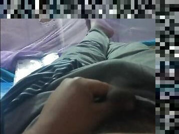 Indian boy masturbation and cumshot in public area