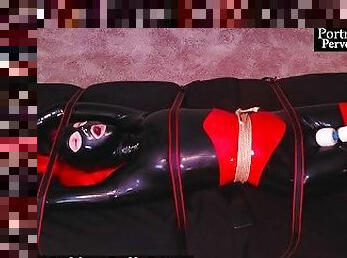 orgasme, jouet, bdsm, rousse, ejaculation, petite, latex, poupée, caoutchouc