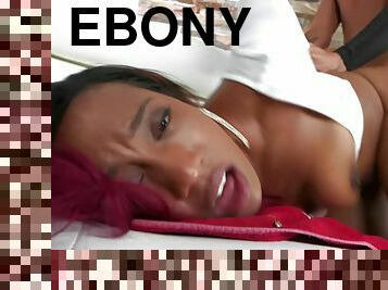 Ebony appetizing vixen crazy sex video