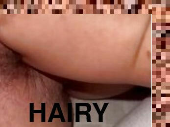 Latinas hairy pussy getting fingered