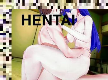 hentai, brunette