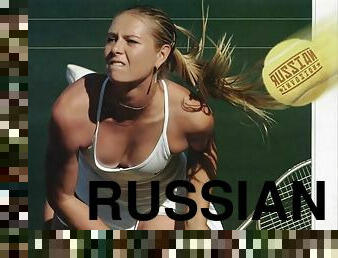 russe, sport, anal, célébrité, jupe-en-l’air, blonde, tennis