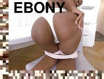 Ebony reveals first VR play in sexy scenes