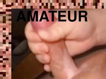 énorme, masturbation, amateur, ejaculation-sur-le-corps, énorme-bite, ados, branlette, secousses, ejaculation, solo