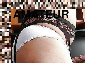 masturbação, amador, tiro-ao-alvo, gay, pov, meias-calças, ejaculação, fetiche, provocando