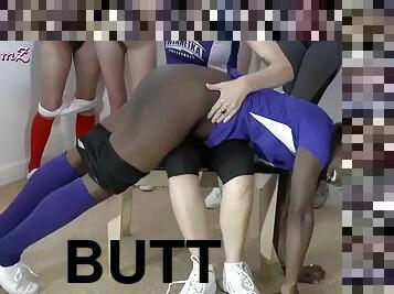 Big booty cheerleaders punished