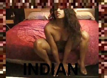 Sexy Indian showing off her slender body