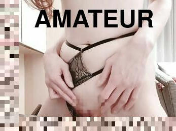 masturbaatio, orgasmi, amatööri, japanilainen, kaunis, fetissi