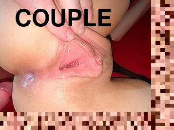 cul, anal, babes, ados, ejaculation-interne, couple, rousse, salope, point-de-vue, ejaculation