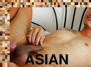 asien, pissen, homosexuell, ficken, arschloch, twink, nympho