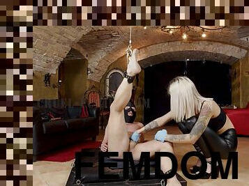 milf, bdsm, blond, fetish, smerte, bondage, elskerinde, femidom, maske