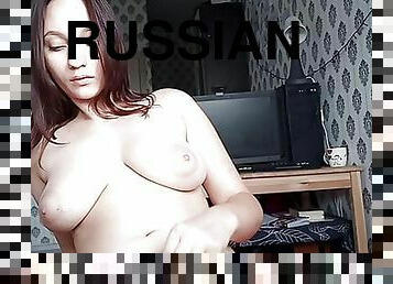 big tits of a Russian student are cool combined with a big ass and a delicious clitoris