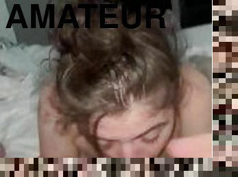 amateur, fellation, énorme-bite, couple, salope, point-de-vue, collège, hôtel, brunette, réalité