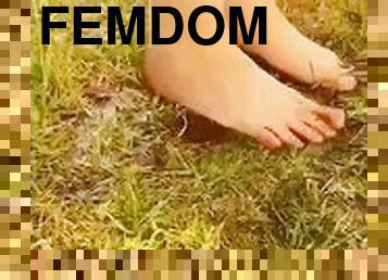 amateur, pieds, fétiche, solo, humide, domination, femme-dominatrice, orteils