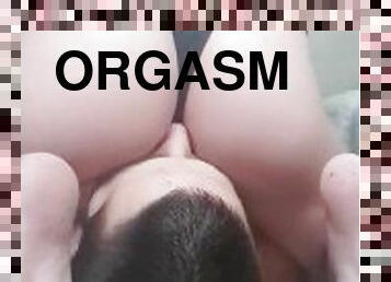 orgasme, fisse-pussy, amatør, ridning, ansigtssidning, dominans, femidom
