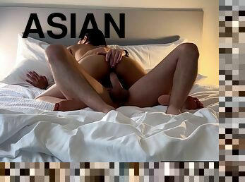 Asian Creampied At The Hotel!