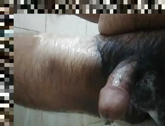 Morning Bath. Quickie Masturbation With Soap