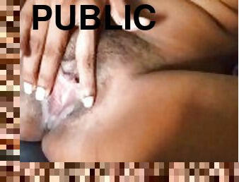 masturbation, orgasme, public, chatte-pussy, giclée, ejaculation-sur-le-corps, indien, black, doigtage, première-fois