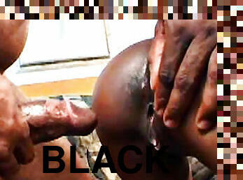 Beautiful black babe gets screwed in front of the camera